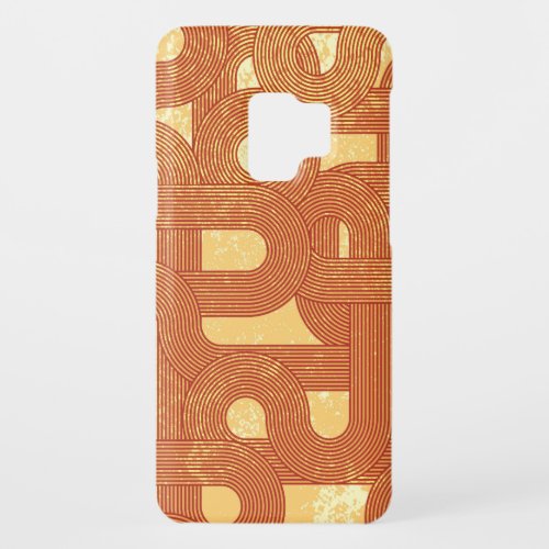 Colorful Geometric Vintage Abstract Case_Mate Samsung Galaxy S9 Case