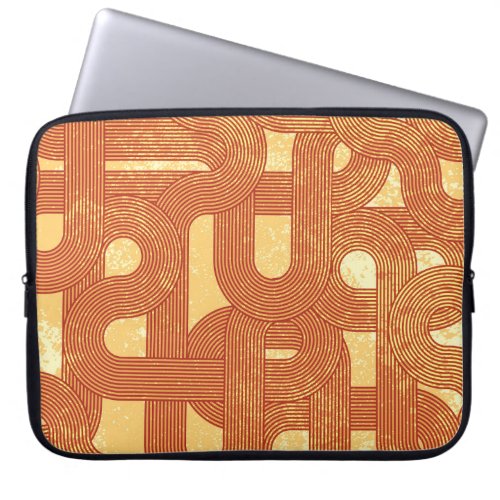 Colorful Geometric Vintage Abstract Laptop Sleeve