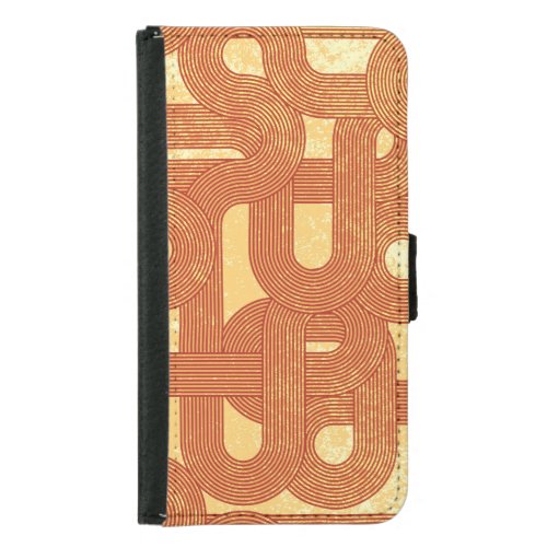 Colorful Geometric Vintage Abstract Samsung Galaxy S5 Wallet Case