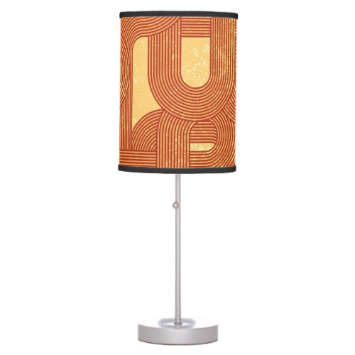 Colorful Geometric Vintage Abstract Table Lamp