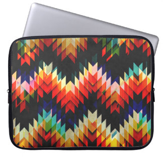 Colorful Geometric Weave Laptop Sleeve