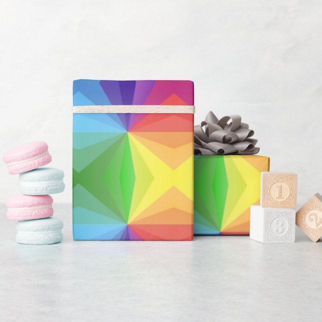 Colorful Geometric  Wrapping Paper (Baby Shower)