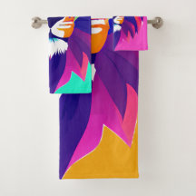 Colorful Geometrical Lion Head