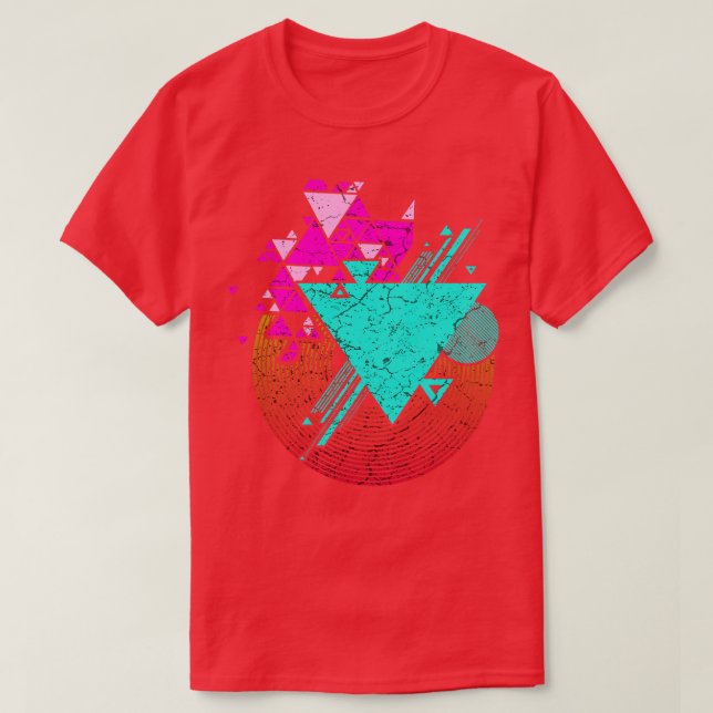 Colorful Geometry Art 1 T-Shirt (Design Front)