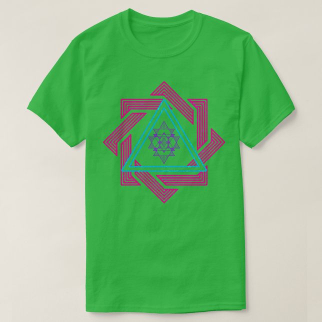 Colorful Geometry Art T-Shirt (Design Front)