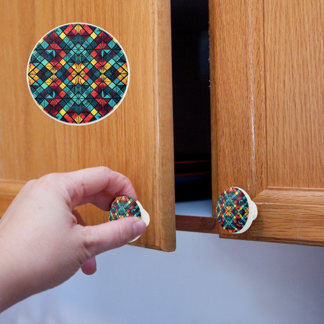 Colorful Geometry Ceramic Knob (Creator Uploaded)
