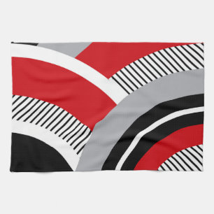 Colorful geometry kitchen towel