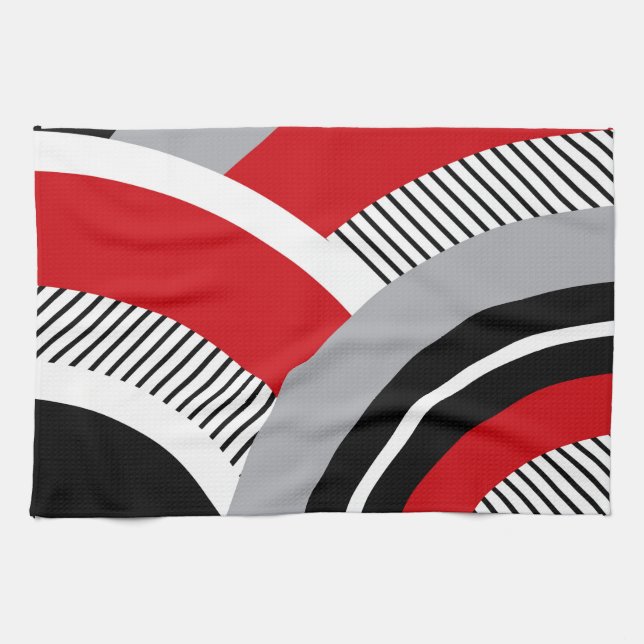 Colorful geometry kitchen towel (Horizontal)