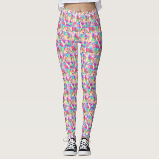Colorful geometry leggings