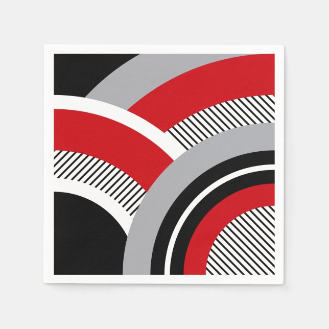 Colorful geometry napkins (Front)