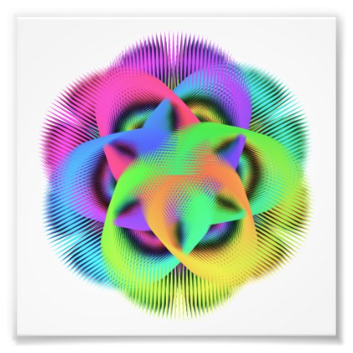 Colorful geometry pattern - photo print