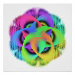 Colorful geometry pattern - poster