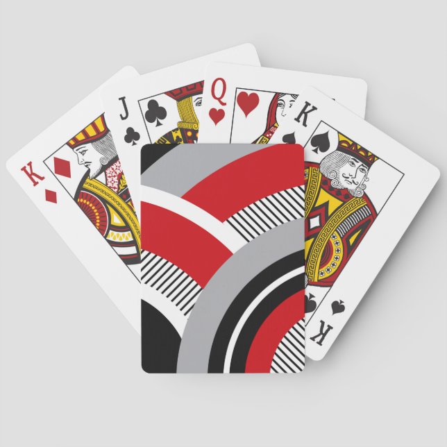 Colorful geometry poker cards (Back)