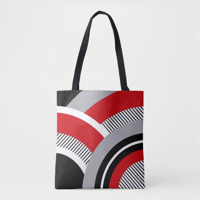 Colorful geometry tote bag (Front)