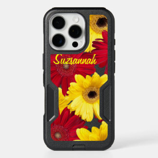 Colorful Gerber Daisy Close-Up Photos Template iPhone 16 Pro Case