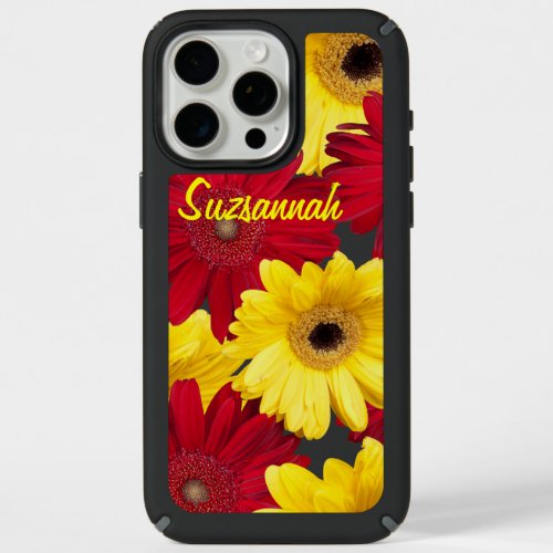 Colorful Gerber Daisy Close_Up Photos Template iPhone 15 Pro Max Case
