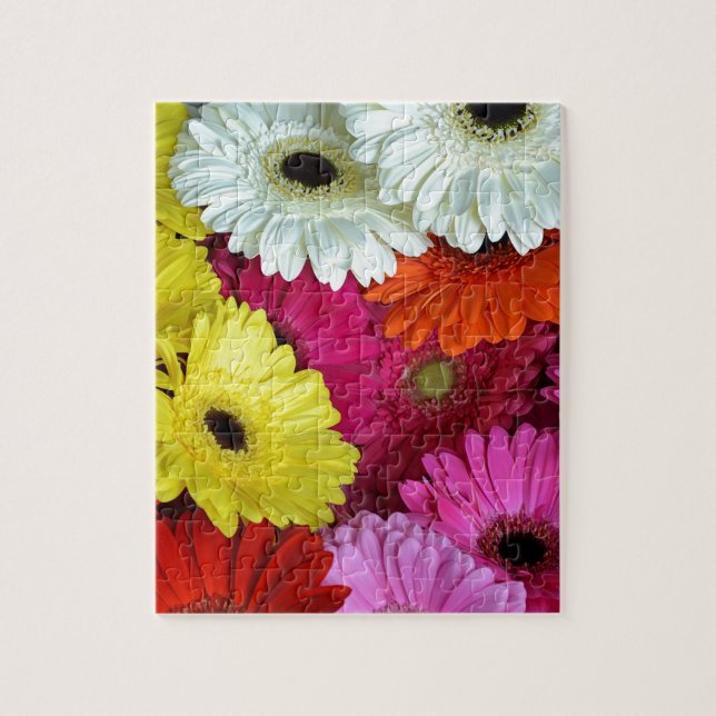 Colorful gerber flowers jigsaw puzzle (Vertical)