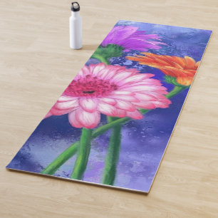 Colorful Gerberas Yoga Mat