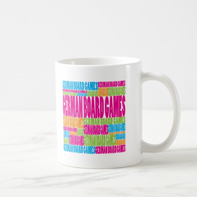 Colorful German Board Games Coffee Mug (Right)