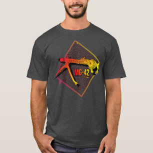 Colorful German MG42 machine gun T-Shirt