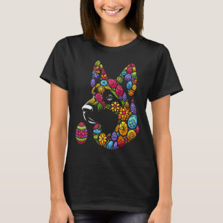colorful german shepherd easter egg kids mens wome T-Shirt