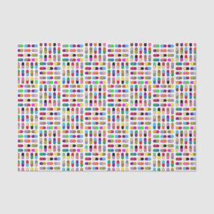 Colorful get-well pills tissue paper