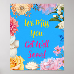 colorful get well soon poster
