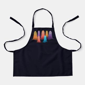 Colorful Ghosts Apron