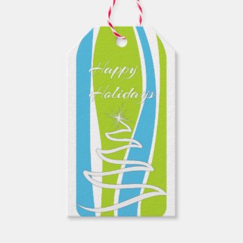 Colorful Gift Tag by ChristmaSpirit at Zazzle