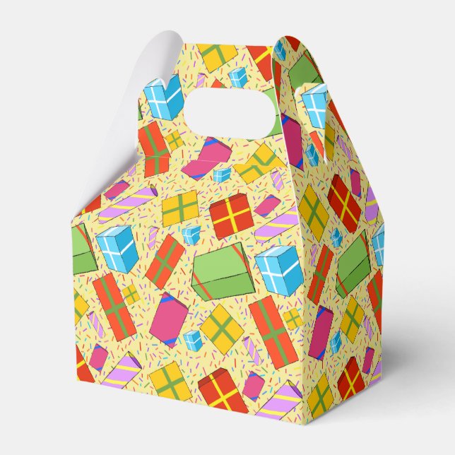 Colorful Gifts Favor Box (Front Side)
