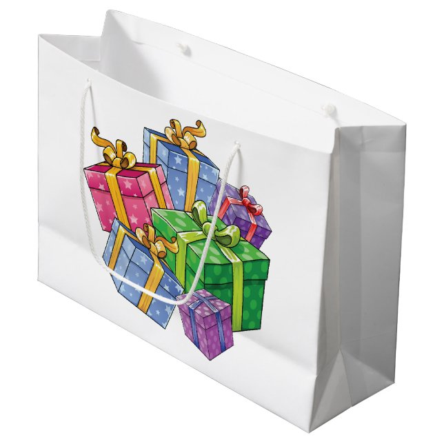 Colorful Gifts Large Gift Bag (Front Angled)
