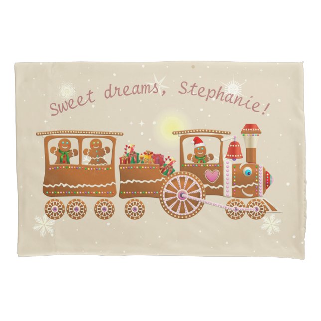 Colorful Gingerbread Cookies Pillowcase (Front)