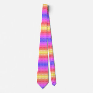Colorful Gingham Pattern Neck Tie