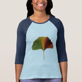 Colorful Ginkgo Biloba Leaf T-Shirt