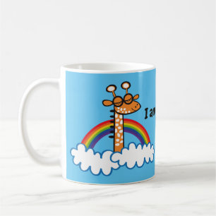 Colorful Giraffe. Giraffe. Rainbow, rainbow Coffee Mug