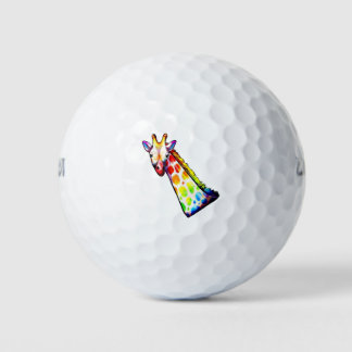 Colorful Giraffe Golf Balls
