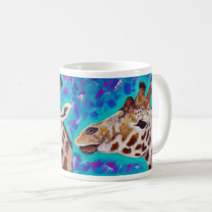 Colorful Giraffe Painting Coffee Mug