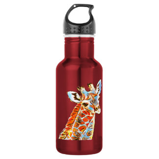 Colorful giraffe Stainless Steel Water Bottle