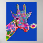Colorful Giraffe Sunflower