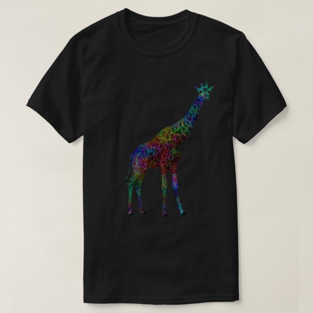 Colorful Giraffe T-Shirt (Design Front)