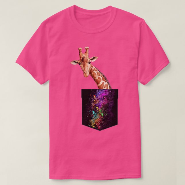 Colorful Giraffe T-Shirt (Design Front)