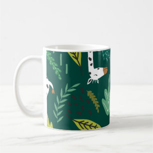 Colorful Giraffes: Decorative Animal Pattern. Coffee Mug