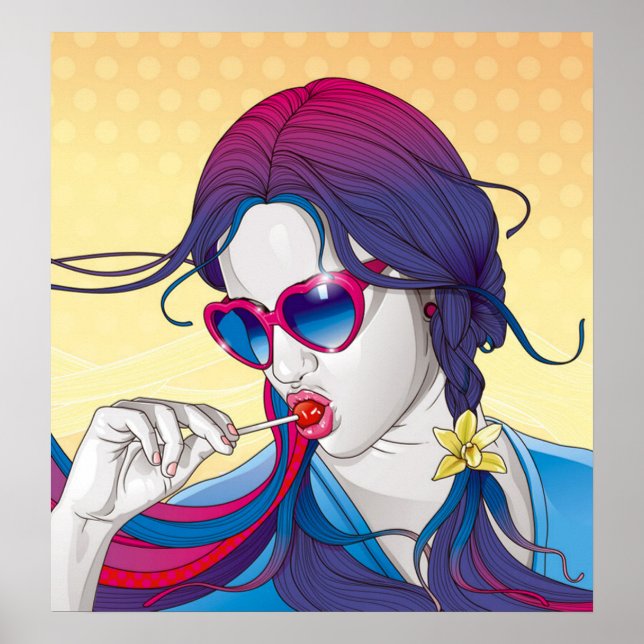 Colorful Girl Poster (Front)