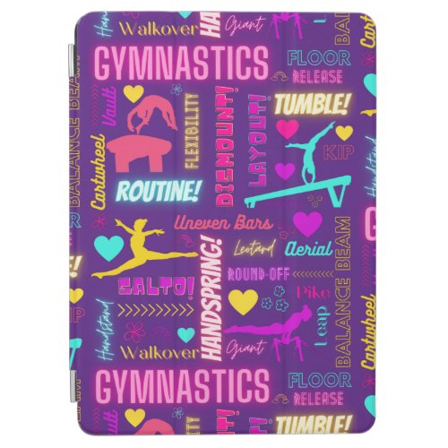 Colorful Girls Gymnastics Glossary Typography   iP iPad Air Cover