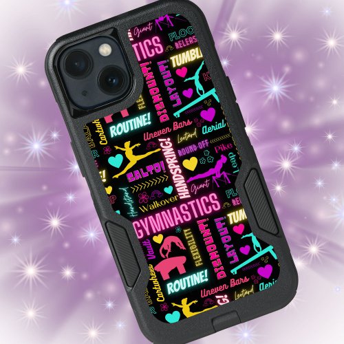Colorful Girls Gymnastics Glossary Typography      iPhone 13 Case