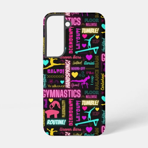Colorful Girls Gymnastics Glossary Typography     Samsung Galaxy S22 Case