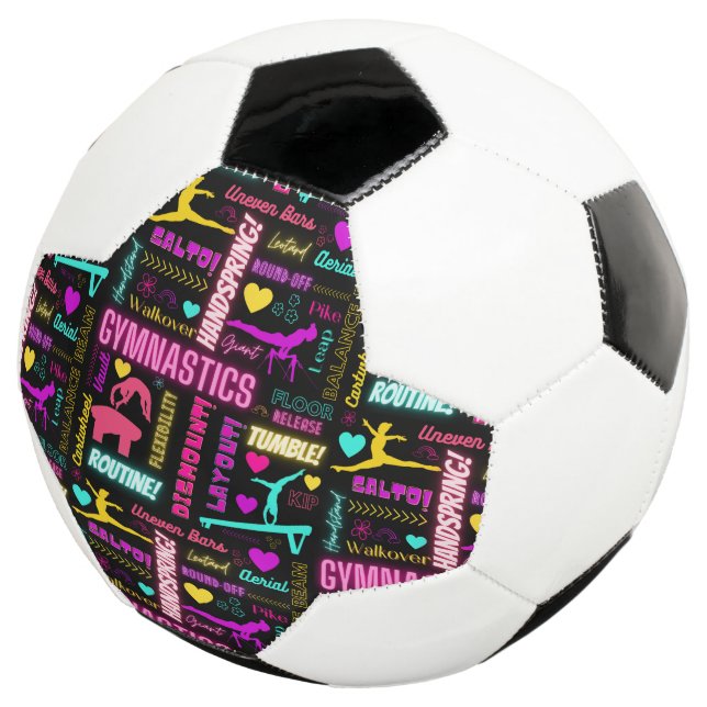 Colorful Girls Gymnastics Glossary Typography      Soccer Ball (Three Quarter)