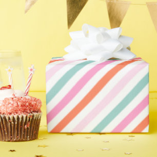 Colorful Girly Birthday Wrapping Paper