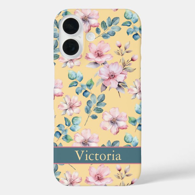 Colorful Girly Floral iPhone / iPad case (Back)