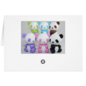 colorful Girly Japanese Anime Kawaii Panda (Back Horizontal)